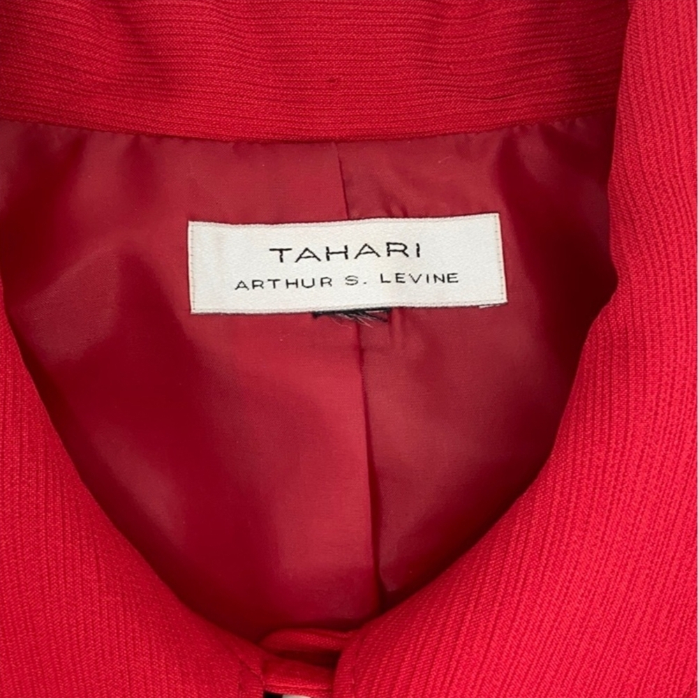 Tahari Vibrant Red Jacket